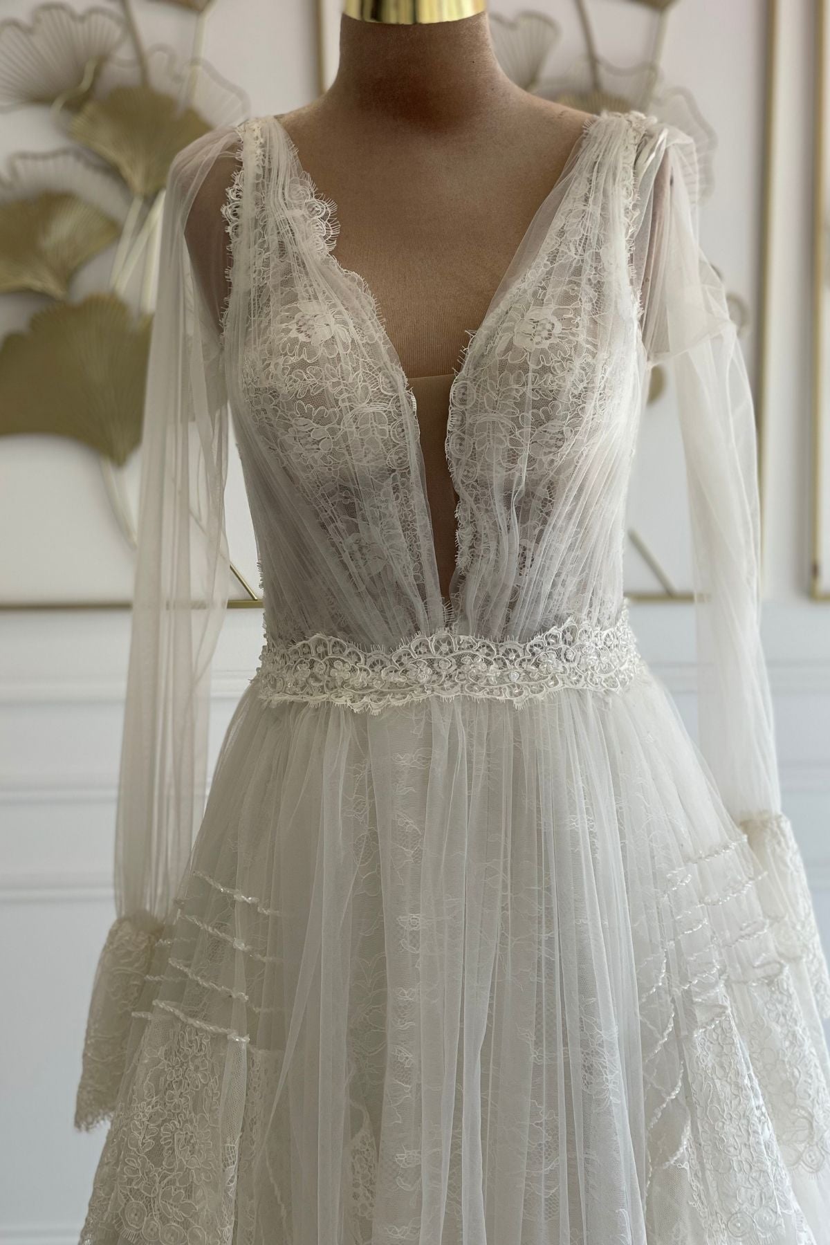 Liquidation robe de mariée bohème
