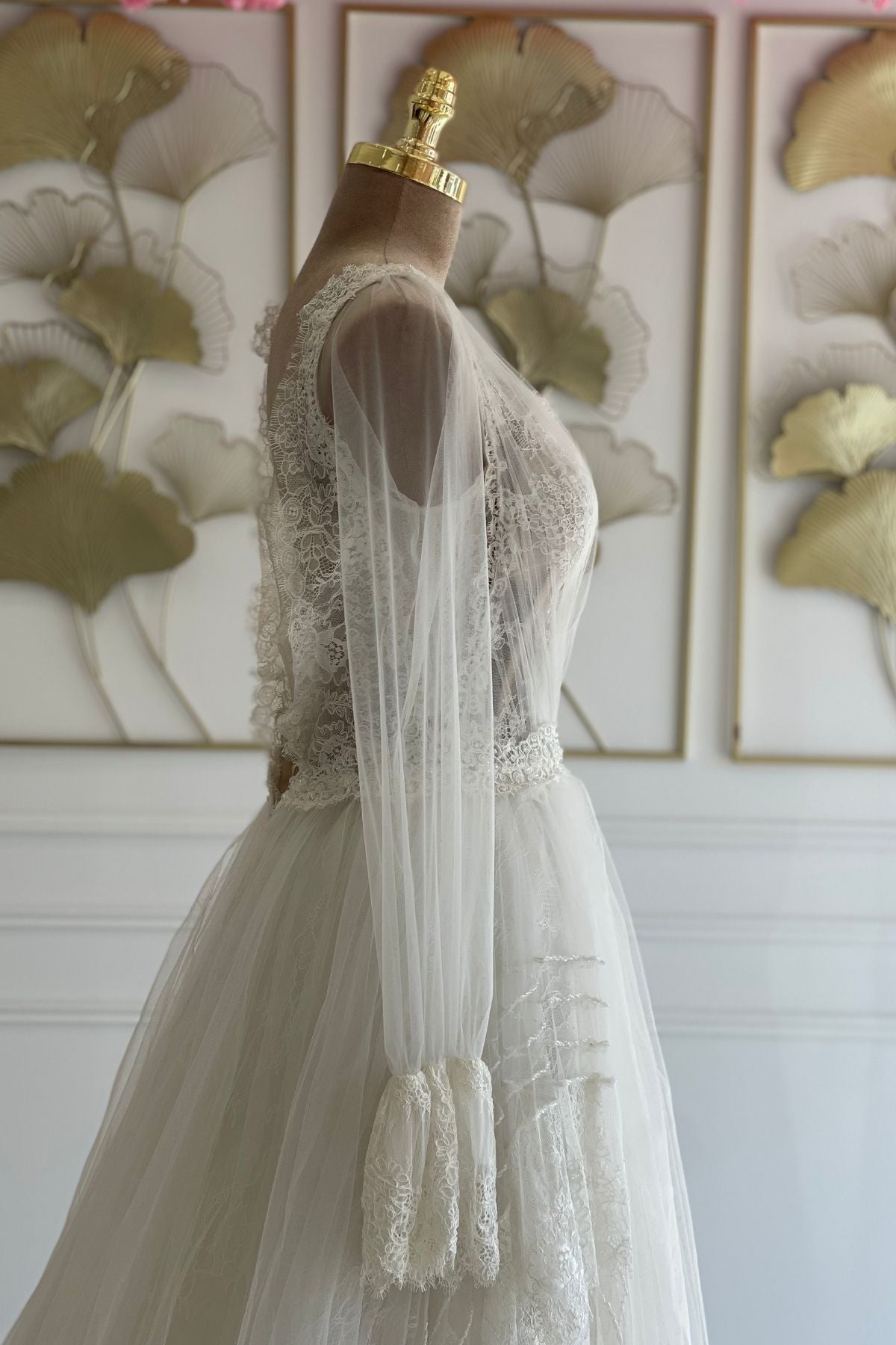 Liquidation robe de mariée bohème