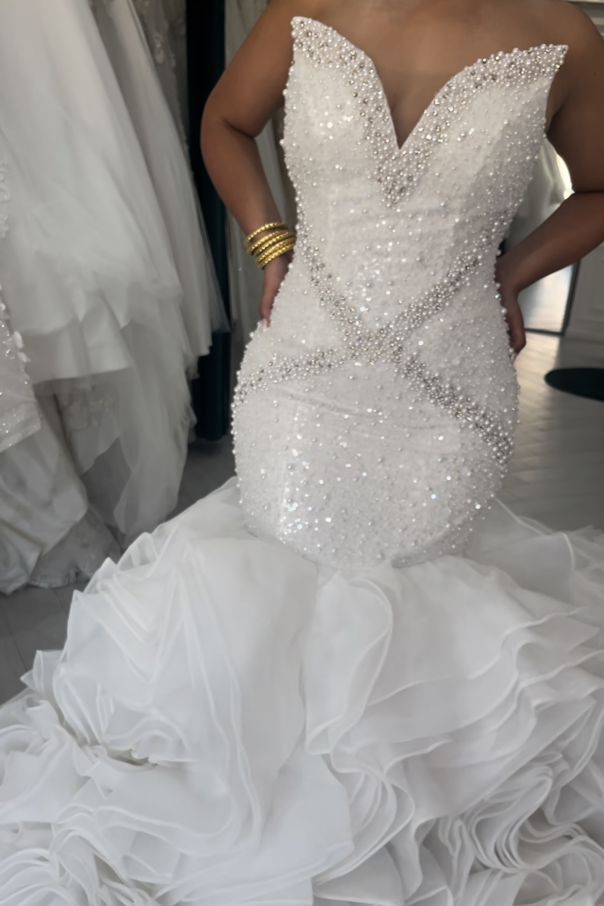 Liquidation robe de mariée sirène