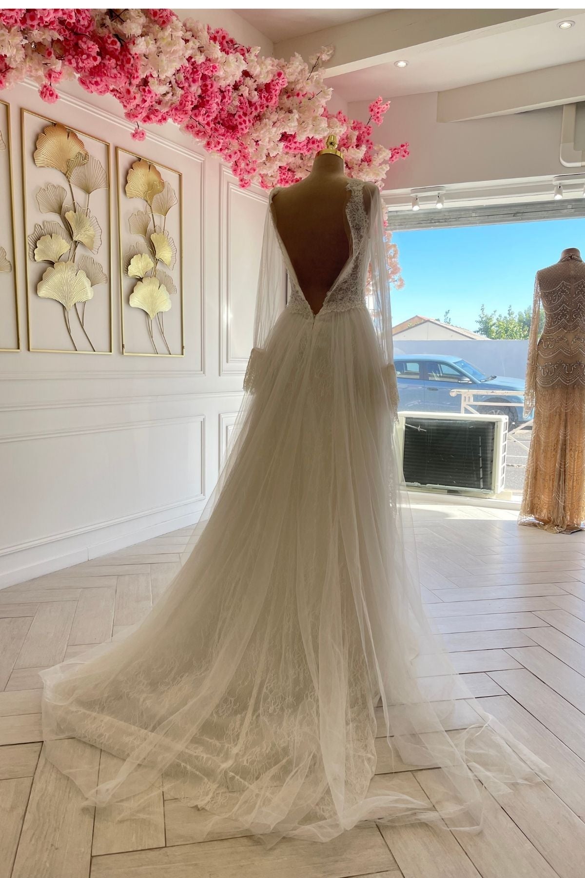 Liquidation robe de mariée bohème