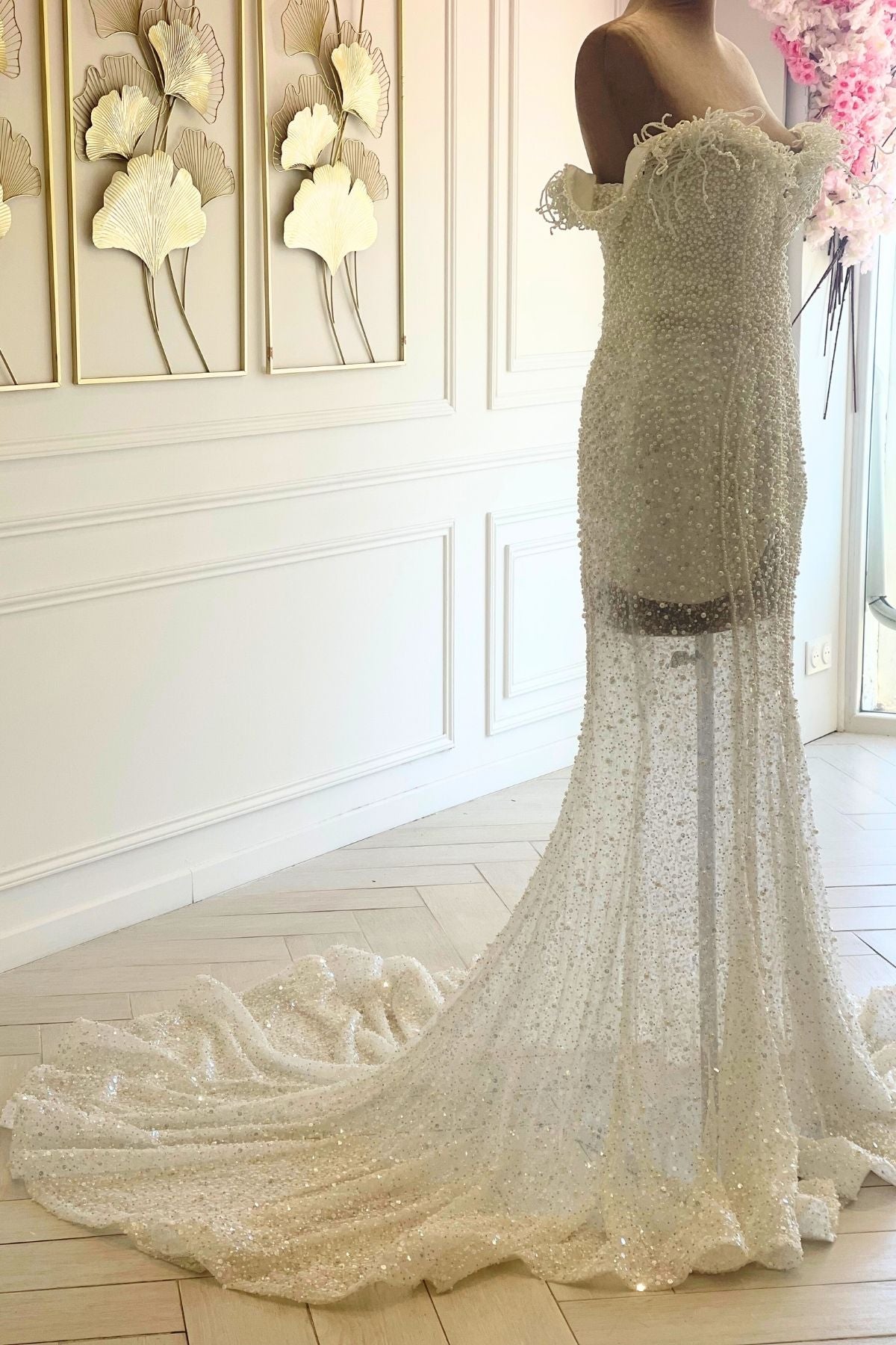 Liquidation robe de mariée sirène 2 en 1