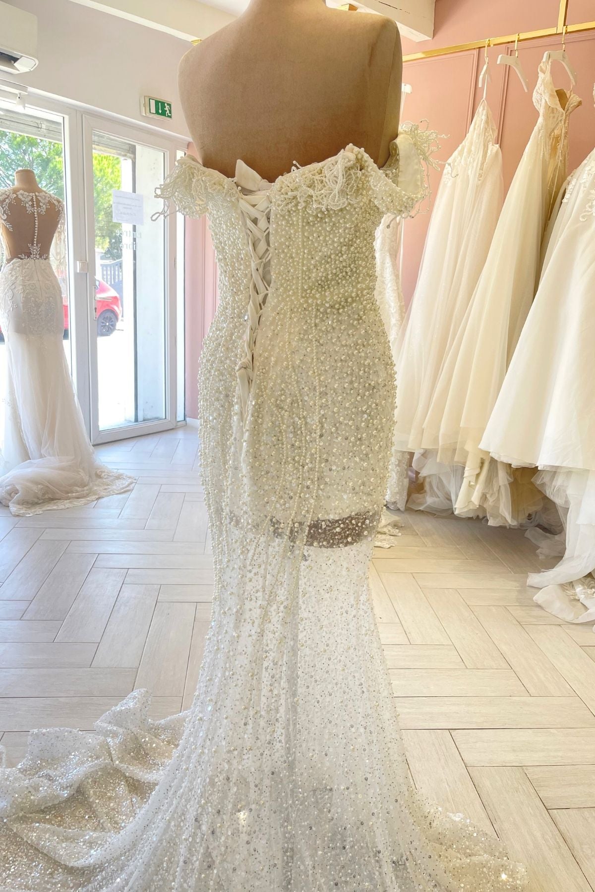 Liquidation robe de mariée sirène 2 en 1