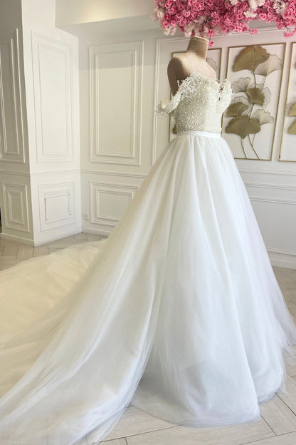 Liquidation robe de mariée sirène 2 en 1