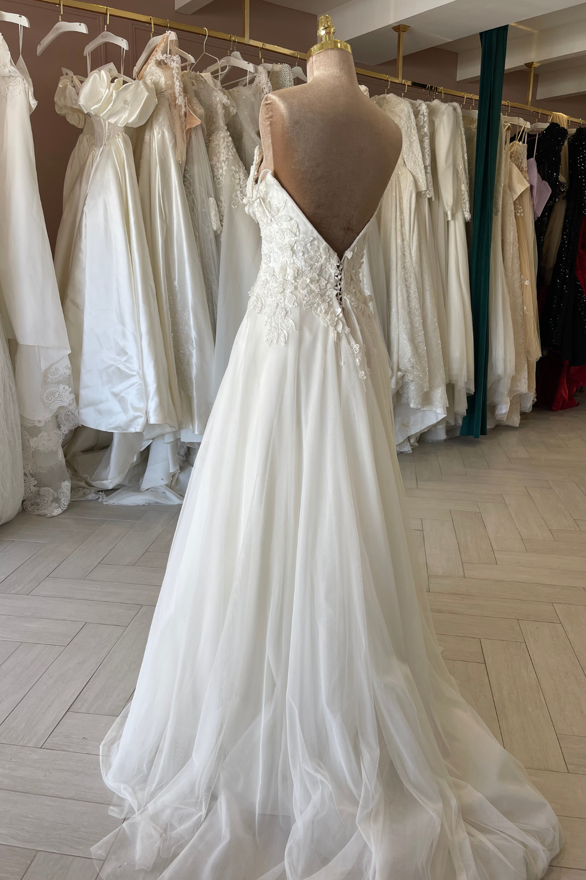 Liquidation robe de mariée bohème