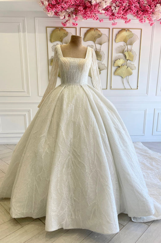 Liquidation Robe de mariée princesse perlée