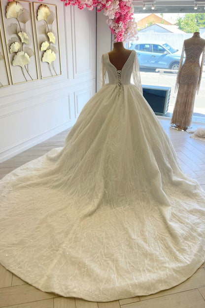 Liquidation Robe de mariée princesse perlée