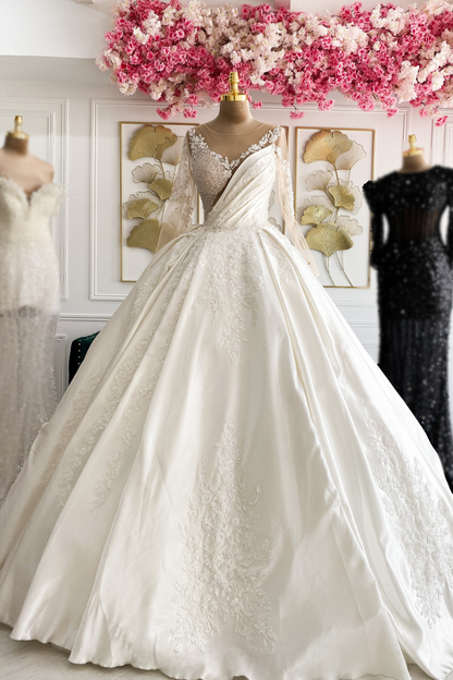 Liquidation robe de mariée satin