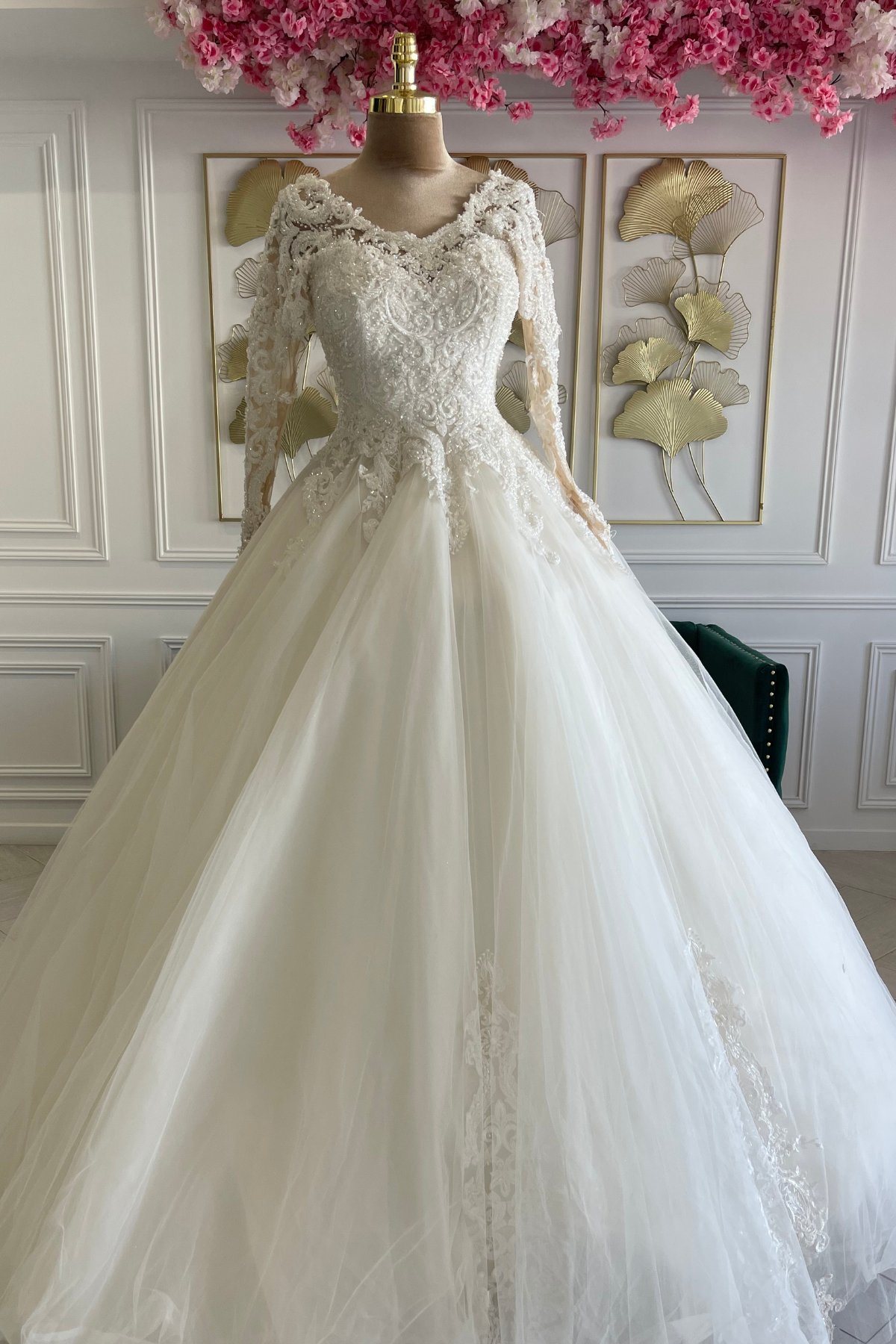 Liquidation robe de mariée princesse perlée