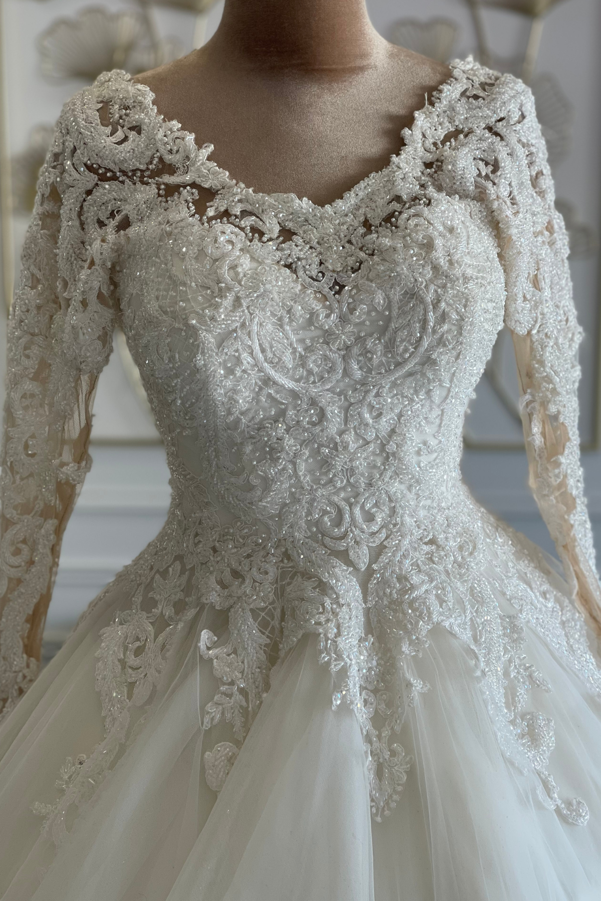 Liquidation robe de mariée princesse perlée