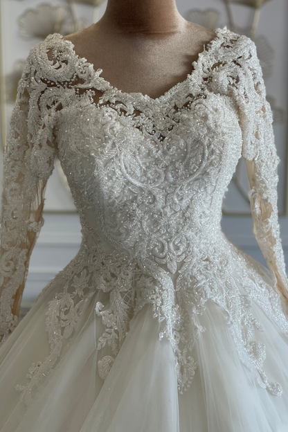 Liquidation robe de mariée princesse perlée