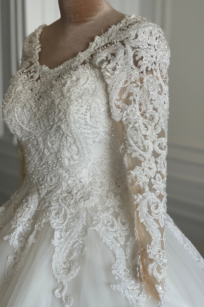 Liquidation robe de mariée princesse perlée