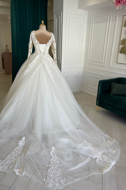 Liquidation robe de mariée princesse perlée