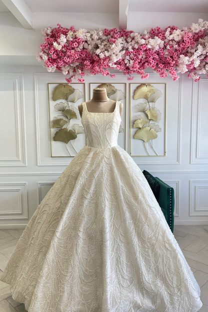 Liquidation robe de mariée princesse perlée