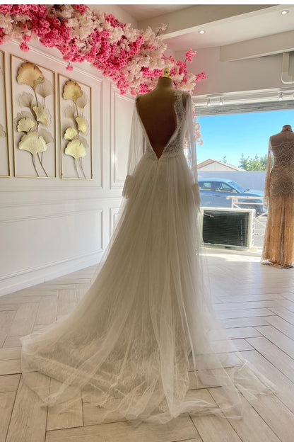 Liquidation robe de mariée bohème