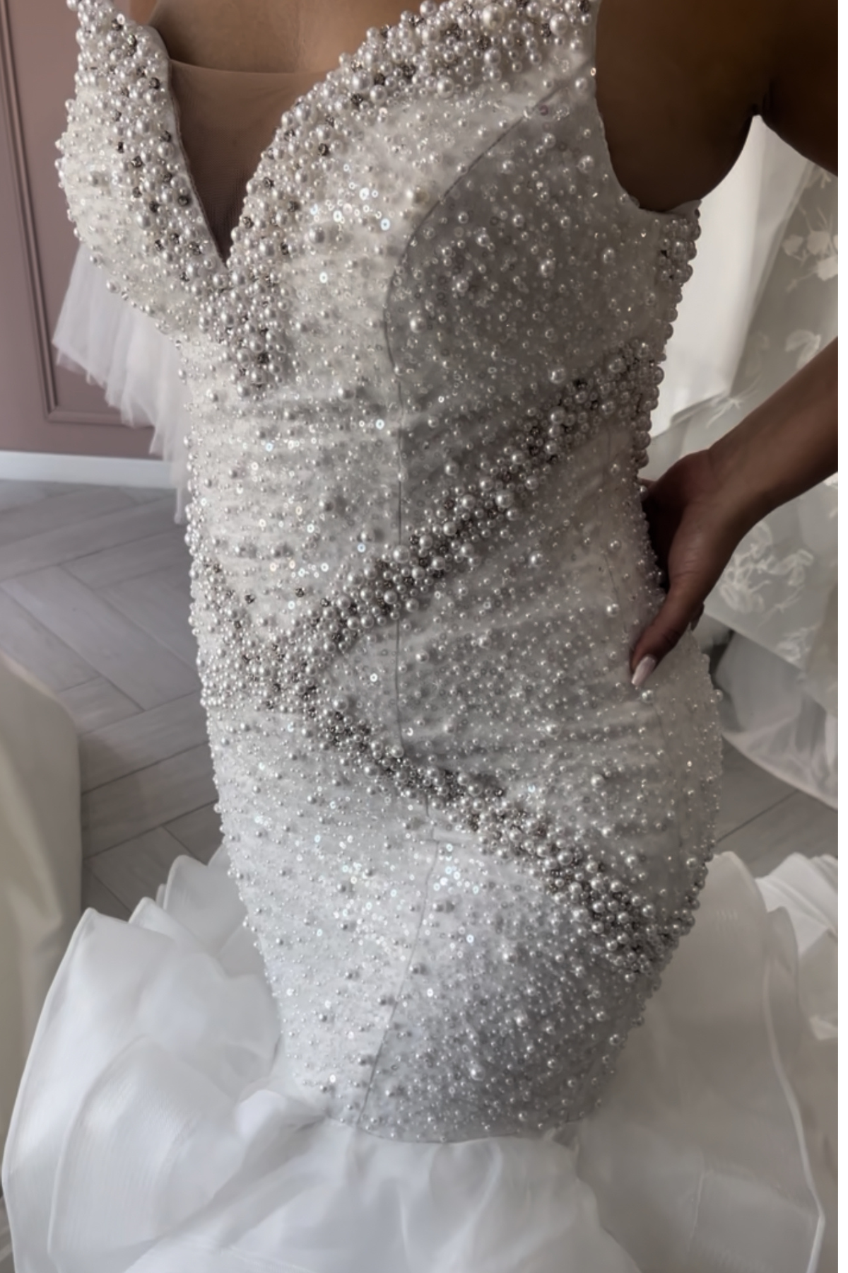 Liquidation robe de mariée sirène