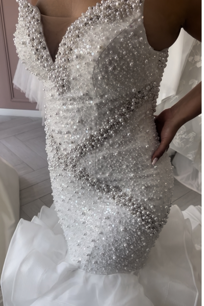 Liquidation robe de mariée sirène