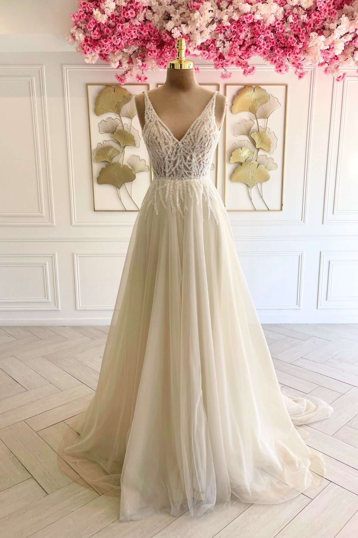 Liquidation robe de mariée bohème