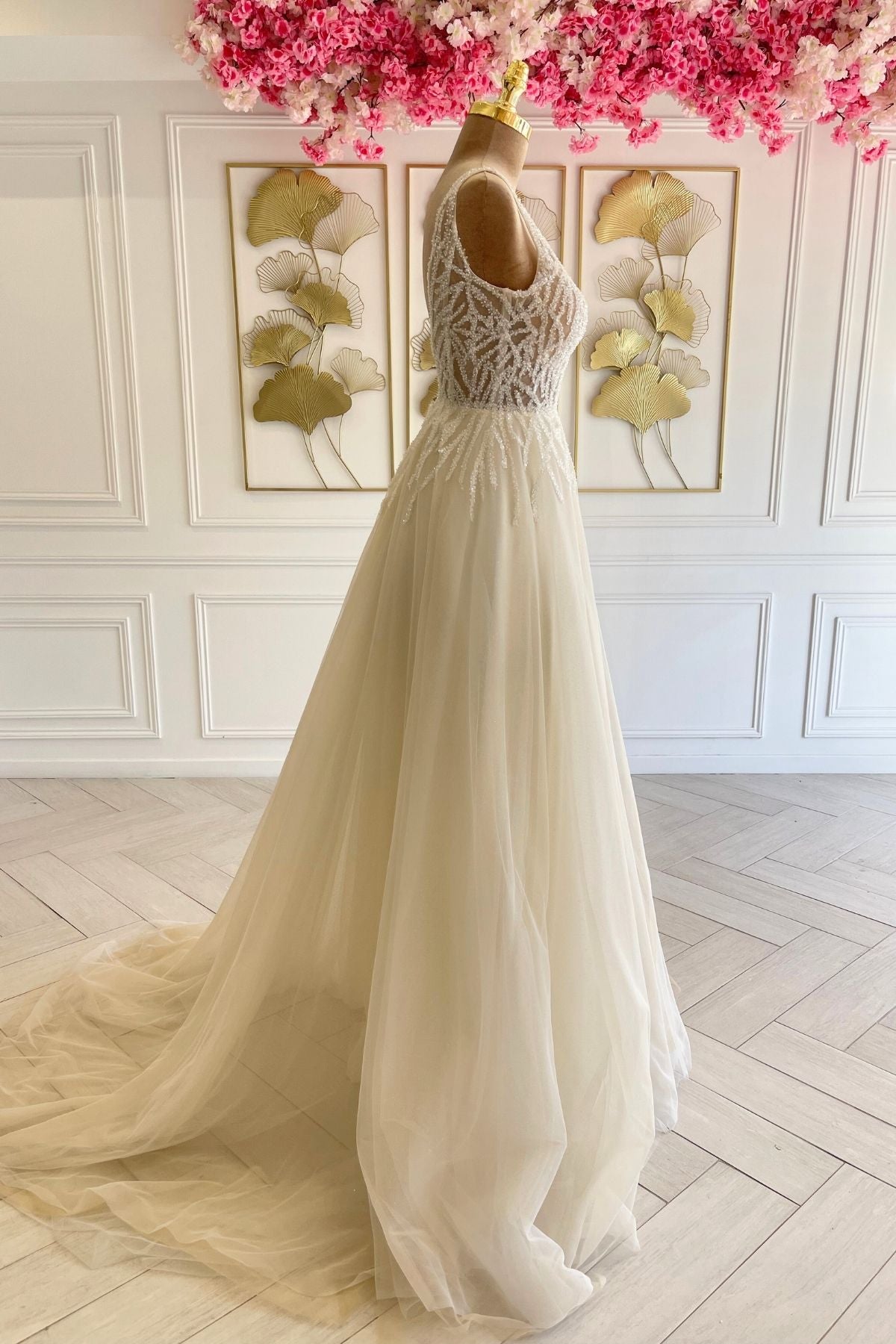 Liquidation robe de mariée bohème