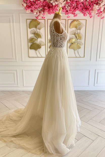 Liquidation robe de mariée bohème