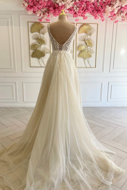Liquidation robe de mariée bohème
