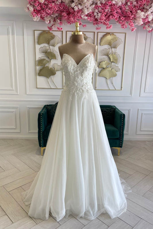 Liquidation robe de mariée bohème