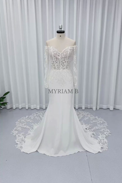 Elia robe de mariée civil , robe de mariée col bateau